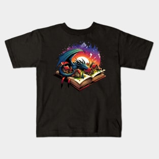 Dragon Fantasy Books Reading is Fun Kids T-Shirt